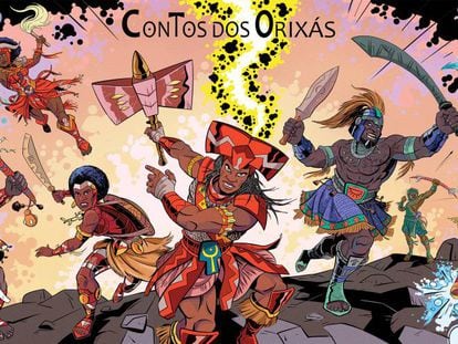 Ilustração de 'Contos dos Orixás', de Hugo Canuto.