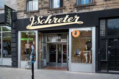 J. Schreter, em Montreal, loja onde Cohen comprava sapatos.