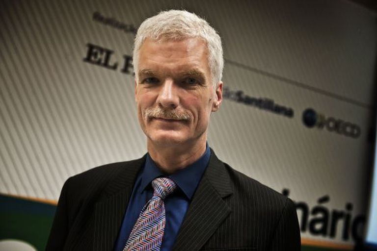 Andreas Schleicher, da OCDE, hoje em Brasília.