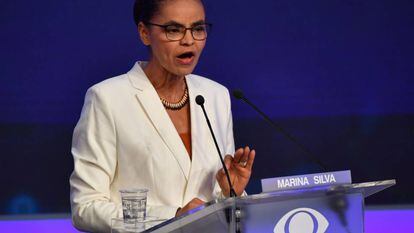 Marina Silva, candidata pela Rede à presidência da República.