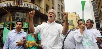 O candidato presidencial colombiano verde, Enrique Peñalosa.