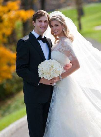 Jared Kushner e Ivanka Trump, em seu casamento em 2009