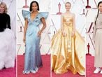 Laura Dern, Regina King, Carey Mulligan y Chloe Zhao en los premios Oscar de 2021.