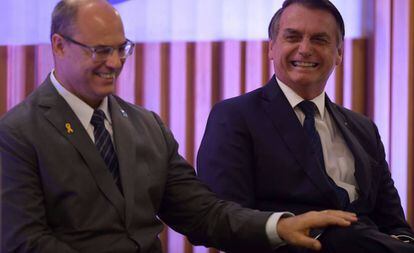 Wilson Witzel e Bolsonaro no Rio.
