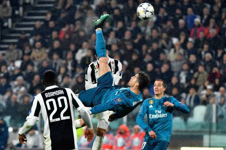 O gol de bicicleta de Cristiano Ronaldo.