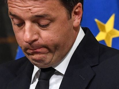 Matteo Renzi, ao reconhecer sua derrota.