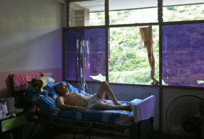 Paciente no hospital Central de Maracay, Venezuela.