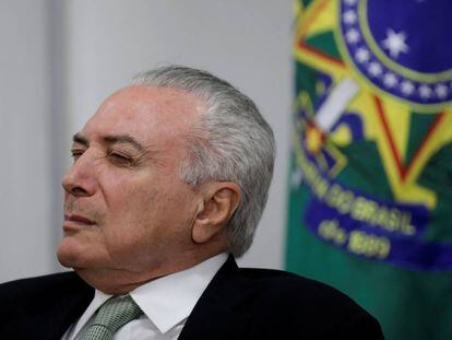 O presidente Michel Temer no dia 12, em Bras&iacute;lia.