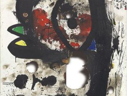 'Lenço queimado 3', de Joan Miró.