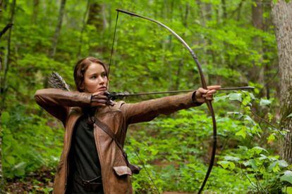 Jennifer Lawrence em 'Jogos Vorazes'. 