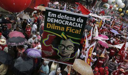 Ato pró-Dilma em São Paulo.
