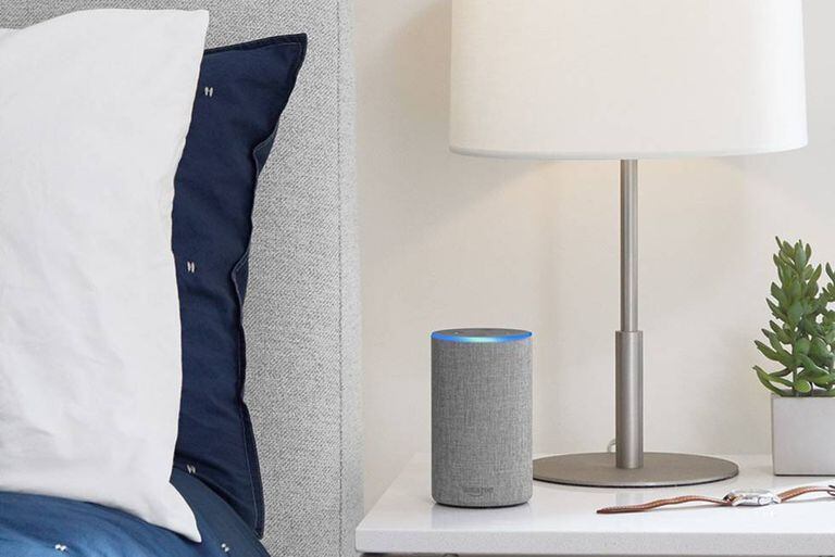O alto-falante inteligente da Amazon.