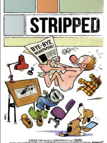 Cartaz de Bill Watterson para o filme 'Stripped'.