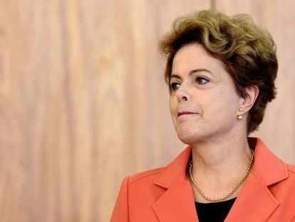 A presidente Dilma em cerim&ocirc;nia no Itamaraty no dia 4.