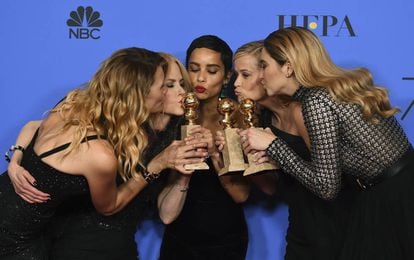 Laura Dern, Nicole Kidman, Zoe Kravitz, Reese Witherspoon e Shailene Woodley, as mulheres protagonistas de 'Big Little Lies'.