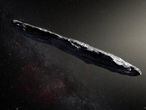 A nitidez desta recriação tem pouco a ver com como realmente se viu Oumuamua.