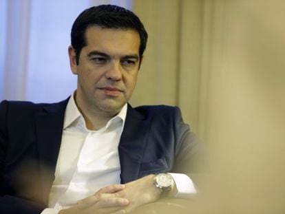 O premi&ecirc; grego, Alexis Tsipras. 