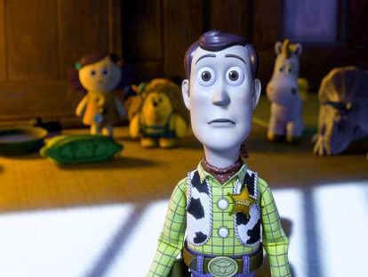 Woody, em 'Toy Story 3', ao ver algo que não lhe agrada nem um pouco.