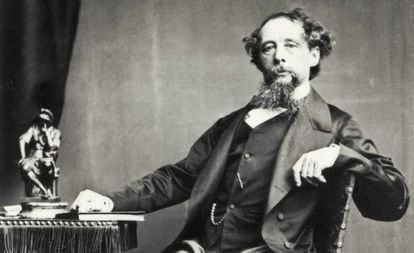 Retrato do romancista britânico Charles Dickens