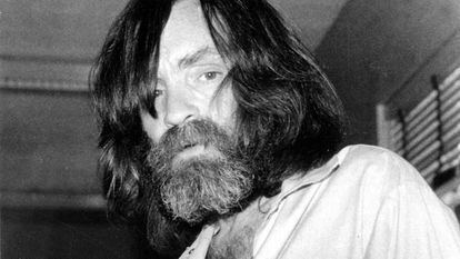 Charles Manson num centro de saúde de Vacaville, na Califórnia, em 10 de junho de 1981