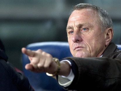 Johan Cruyff, em 2009 no Camp Nou.