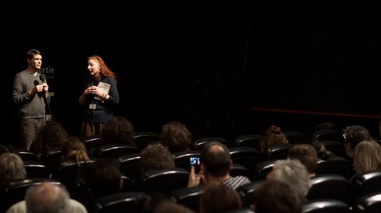 João Moreira Salles no debate do festival em Paris.