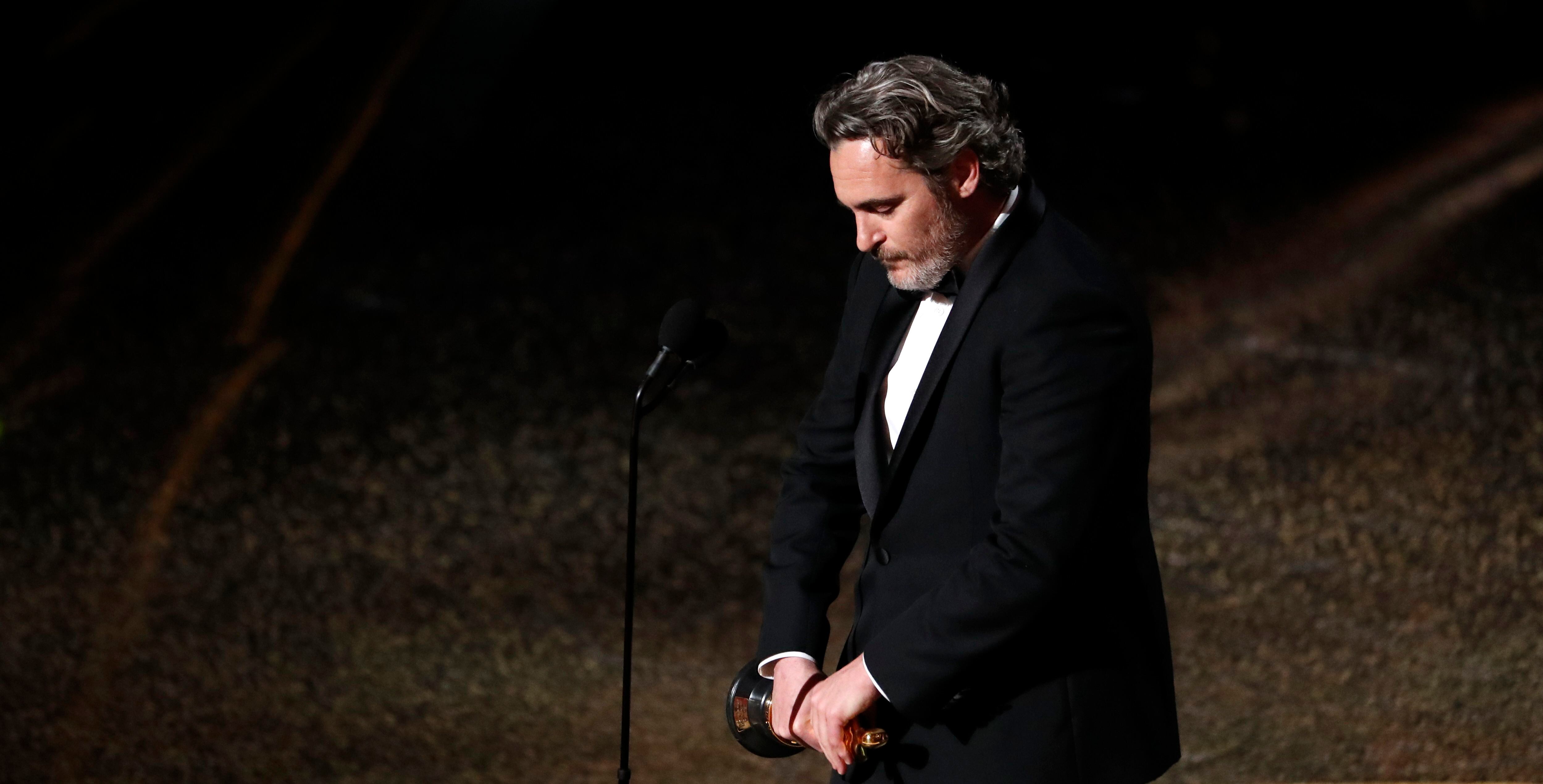Joaquin Phoenix, vencedor do Oscar de melhor ator por 'Coringa'