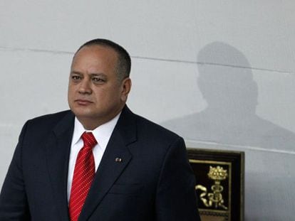 Diosdado Cabello, em Caracas, em uma imagem de 2013.