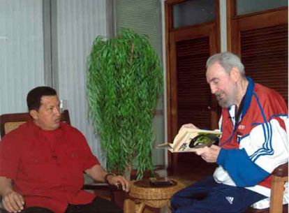 Com Hugo Chávez, em 13 de outubro de 2007