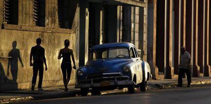 Uma rua de Havana.