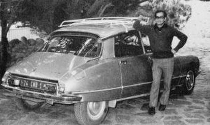 Manuel Araya, na época em que trabalhava como motorista para Neruda.