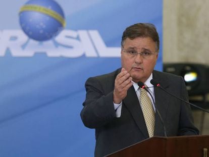 O ex-ministro Geddel Vieira Lima em evento do Governo.