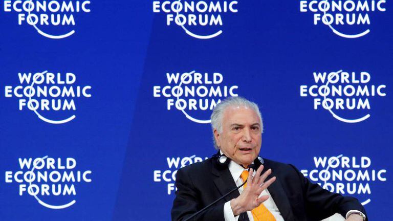 Michel Temer em Davos