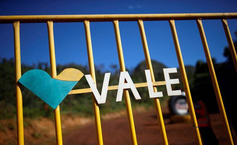 Logo da Vale em Brumadinho.