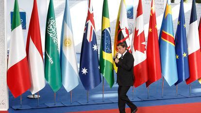 O presidente Bolsonaro durante a Cúpula do G20 em Roma, no dia 31 de outubro.